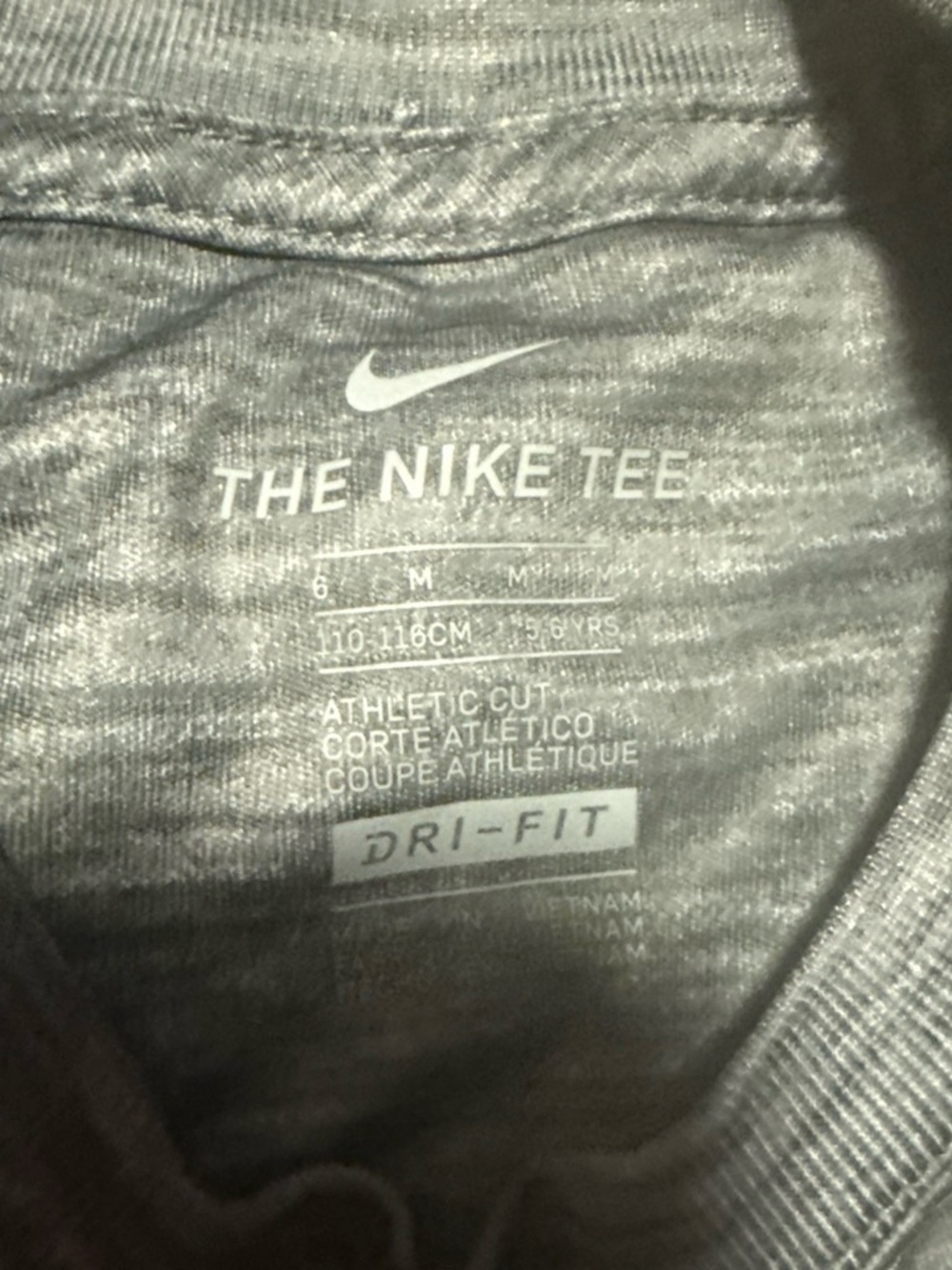 Nike Men's Short Sleeve Dri-FIT Tee in Heather Gray